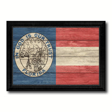 Load image into Gallery viewer, Civil War Florida Military Flag Texture Canvas Print with Black Picture Frame Gift Ideas Home Decor Wall Art
