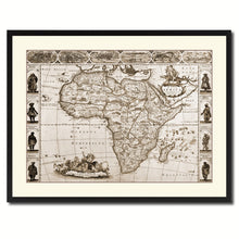 Load image into Gallery viewer, Africa Vintage Sepia Map Canvas Print, Picture Frame Gifts Home Decor Wall Art Decoration

