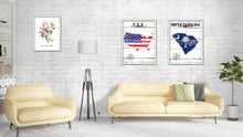 Load image into Gallery viewer, South Carolina Flag Gifts Home Decor Wall Art Canvas Print with Custom Picture Frame
