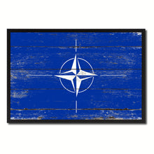 Load image into Gallery viewer, Nato Country National Flag Vintage Canvas Print with Picture Frame Home Decor Wall Art Collection Gift Ideas
