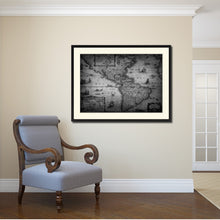 Load image into Gallery viewer, America Vintage B&amp;W Map Canvas Print, Picture Frame Home Decor Wall Art Gift Ideas
