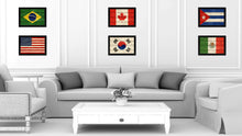 Load image into Gallery viewer, Korea Country Flag Texture Canvas Print with Black Picture Frame Home Decor Wall Art Decoration Collection Gift Ideas
