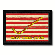 Load image into Gallery viewer, First Navy Jacks Dont Tread On Me Military Flag Vintage Canvas Print with Black Picture Frame Home Decor Wall Art Decoration Gift Ideas
