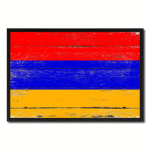 Load image into Gallery viewer, Armenia Country National Flag Vintage Canvas Print with Picture Frame Home Decor Wall Art Collection Gift Ideas
