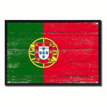 Load image into Gallery viewer, Portugal Country National Flag Vintage Canvas Print with Picture Frame Home Decor Wall Art Collection Gift Ideas
