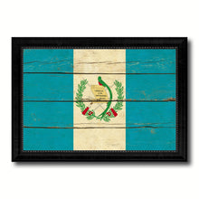 Load image into Gallery viewer, Guatemala Country Flag Vintage Canvas Print with Black Picture Frame Home Decor Gifts Wall Art Decoration Artwork
