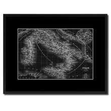 Load image into Gallery viewer, Italy Rome Vintage Monochrome Map Canvas Print, Gifts Picture Frames Home Decor Wall Art
