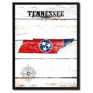 Tennessee State Flag Gifts Home Decor Wall Art Canvas Print Picture Frames