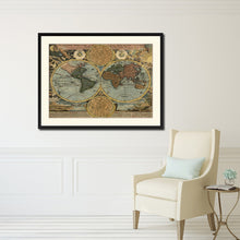 Load image into Gallery viewer, World Vintage Antique Map Wall Art Home Decor Gift Ideas Canvas Print Custom Picture Frame
