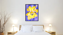 Load image into Gallery viewer, Yellow Iris Flower Framed Canvas Print Home Décor Wall Art
