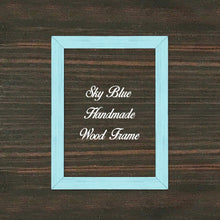 Load image into Gallery viewer, Sky Blue Wood Frame Wholesale Farmhouse Shabby Chic Picture Photo Poster Art Home Decor
