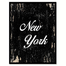 Load image into Gallery viewer, New York City Vintage Sign Black Framed Canvas Print Home Decor Wall Art Collectible Decoration Artwork Gifts
