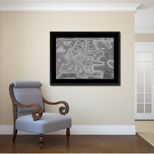 Load image into Gallery viewer, Europe Vintage Monochrome Map Canvas Print, Gifts Picture Frames Home Decor Wall Art
