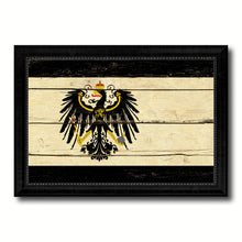 Load image into Gallery viewer, Kingdom of Prussia Germany Historical Flag Vintage Canvas Print with Black Picture Frame Home Decor Wall Art Decoration Gift Ideas
