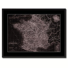 Load image into Gallery viewer, France Paris Vintage Vivid Sepia Map Canvas Print, Picture Frames Home Decor Wall Art Decoration Gifts
