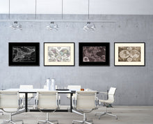 Load image into Gallery viewer, Ontario Canada Vintage Monochrome Map Canvas Print, Gifts Picture Frames Home Decor Wall Art

