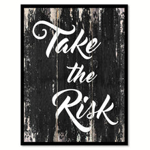 Load image into Gallery viewer, Take the risk Motivational Quote Saying Canvas Print with Picture Frame Home Decor Wall Art
