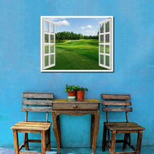 Load image into Gallery viewer, Fleming Island Golf Course Picture French Window Framed Canvas Print Home Decor Wall Art Collection

