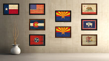 Load image into Gallery viewer, Arizona State Vintage Flag Canvas Print with Black Picture Frame Home Decor Man Cave Wall Art Collectible Decoration Artwork Gifts
