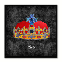 Load image into Gallery viewer, Lady Black Canvas Print Black Frame Kids Bedroom Wall Home Décor
