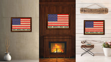 Load image into Gallery viewer, Make America Great Again USA Flag Vintage Canvas Print with Brown Picture Frame Gifts Ideas Home Decor Wall Art Decoration
