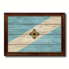 Load image into Gallery viewer, Madison City Wisconsin State Texture Flag Canvas Print Brown Picture Frame
