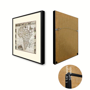 Africa Vintage Antique Map Wall Art Home Decor Gift Ideas Canvas Print Custom Picture Frame