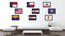 Load image into Gallery viewer, Connecticut State Flag Canvas Print with Custom Black Picture Frame Home Decor Wall Art Decoration Gifts
