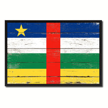 Load image into Gallery viewer, Central African Republic Country National Flag Vintage Canvas Print with Picture Frame Home Decor Wall Art Collection Gift Ideas
