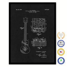 Load image into Gallery viewer, 1951 Fender Guitar Bridge and Pickup Assembly Old Patent Art Print on Canvas Custom Framed Vintage Home Decor Wall Decoration Great for Gifts
