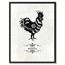 Load image into Gallery viewer, Zodiac Rooster Horoscope Canvas Print, Black Picture Frame Home Decor Wall Art Gift
