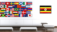 Load image into Gallery viewer, Uganda Country National Flag Vintage Canvas Print with Picture Frame Home Decor Wall Art Collection Gift Ideas
