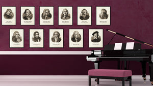 Bach Musician Canvas Print Pictures Frames Music Home Décor Wall Art Gifts