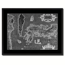 Load image into Gallery viewer, Japan Vintage Monochrome Map Canvas Print, Gifts Picture Frames Home Decor Wall Art
