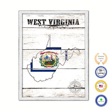 Load image into Gallery viewer, West Virginia Flag Gifts Home Decor Wall Art Canvas Print with Custom Picture Frame
