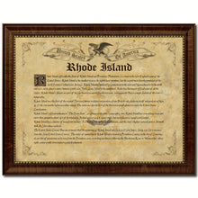 Load image into Gallery viewer, Rhode Island Vintage History Flag Canvas Print, Picture Frame Gift Ideas Home Décor Wall Art Decoration
