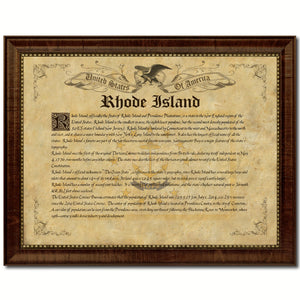Rhode Island Vintage History Flag Canvas Print, Picture Frame Gift Ideas Home Décor Wall Art Decoration