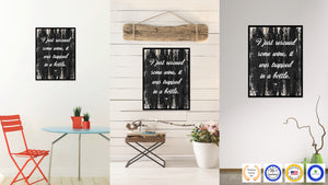 I Just Rescued Some Wine It Was Trapped In A Bottle Quote Saying Canvas Print Black Picture Frame Wall Art Gift Ideas