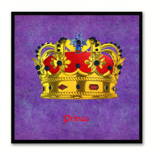 Load image into Gallery viewer, Prince Purple Canvas Print Black Frame Kids Bedroom Wall Home Décor
