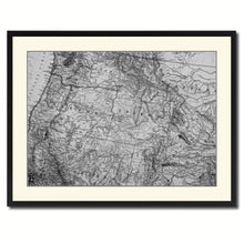 Load image into Gallery viewer, Us Pacific Northwest Vintage B&amp;W Map Canvas Print, Picture Frame Home Decor Wall Art Gift Ideas
