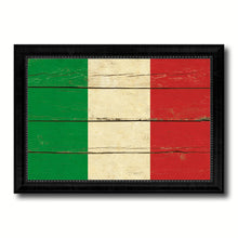 Load image into Gallery viewer, Italy Country Flag Vintage Canvas Print with Black Picture Frame Home Decor Gifts Wall Art Decoration Artwork

