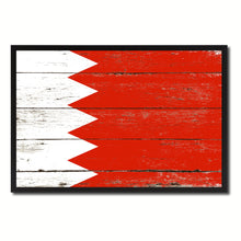 Load image into Gallery viewer, Bahrain Country National Flag Vintage Canvas Print with Picture Frame Home Decor Wall Art Collection Gift Ideas
