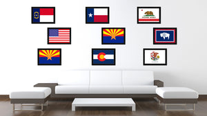 Arizona State Flag Canvas Print with Custom Black Picture Frame Home Decor Wall Art Decoration Gifts