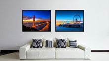 Load image into Gallery viewer, Central Pier and Ferris Wheel Landscape Photo Canvas Print Pictures Frames Home Décor Wall Art Gifts
