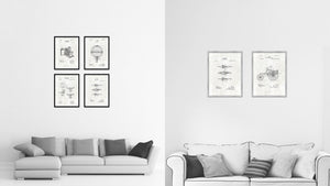 1907 Fishing Artificial Bait Vintage Patent Artwork Black Framed Canvas Print Home Office Decor Great for Fisherman Cabin Lake House