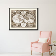Load image into Gallery viewer, Frederick Ee Wit   Vintage Sepia Map Canvas Print, Picture Frame Gifts Home Decor Wall Art Decoration
