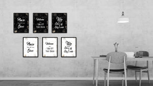 Welcome please take off your shoes Quote Saying Gifts Ideas Home Decor Wall Art