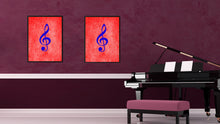 Load image into Gallery viewer, Treble Music Red Canvas Print Pictures Frames Office Home Décor Wall Art Gifts
