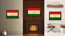Load image into Gallery viewer, Tajikistan Country Flag Vintage Canvas Print with Brown Picture Frame Home Decor Gifts Wall Art Decoration Artwork
