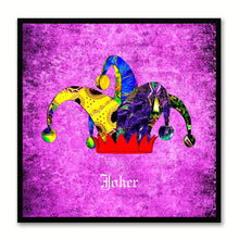 Load image into Gallery viewer, Joker Purple Canvas Print Black Frame Kids Bedroom Wall Home Décor
